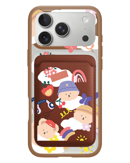 iPhone Magnetic Wallet Case - Bear In Style