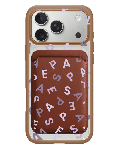 iPhone Magnetic Wallet Case - Aespa Monogram