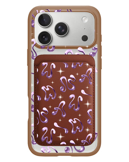 iPhone Magnetic Wallet Case - Chrome Monogram 4.0
