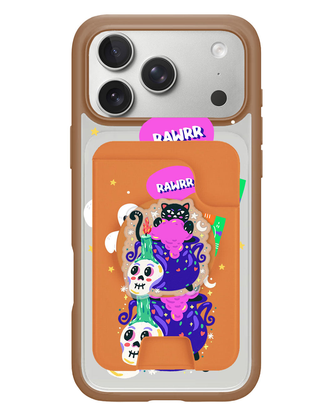 iPhone Magpop Wallet - Cat Monster