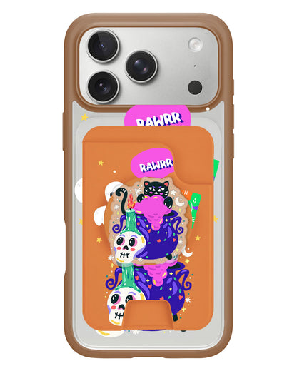 iPhone Magpop Wallet - Cat Monster