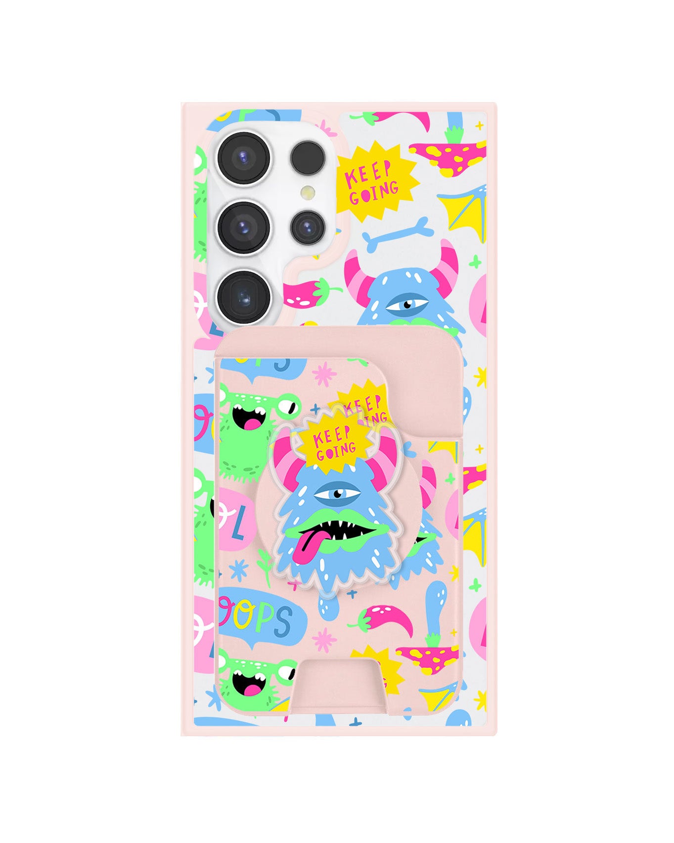 Android Magpop Wallet - Monster Say Keep Going