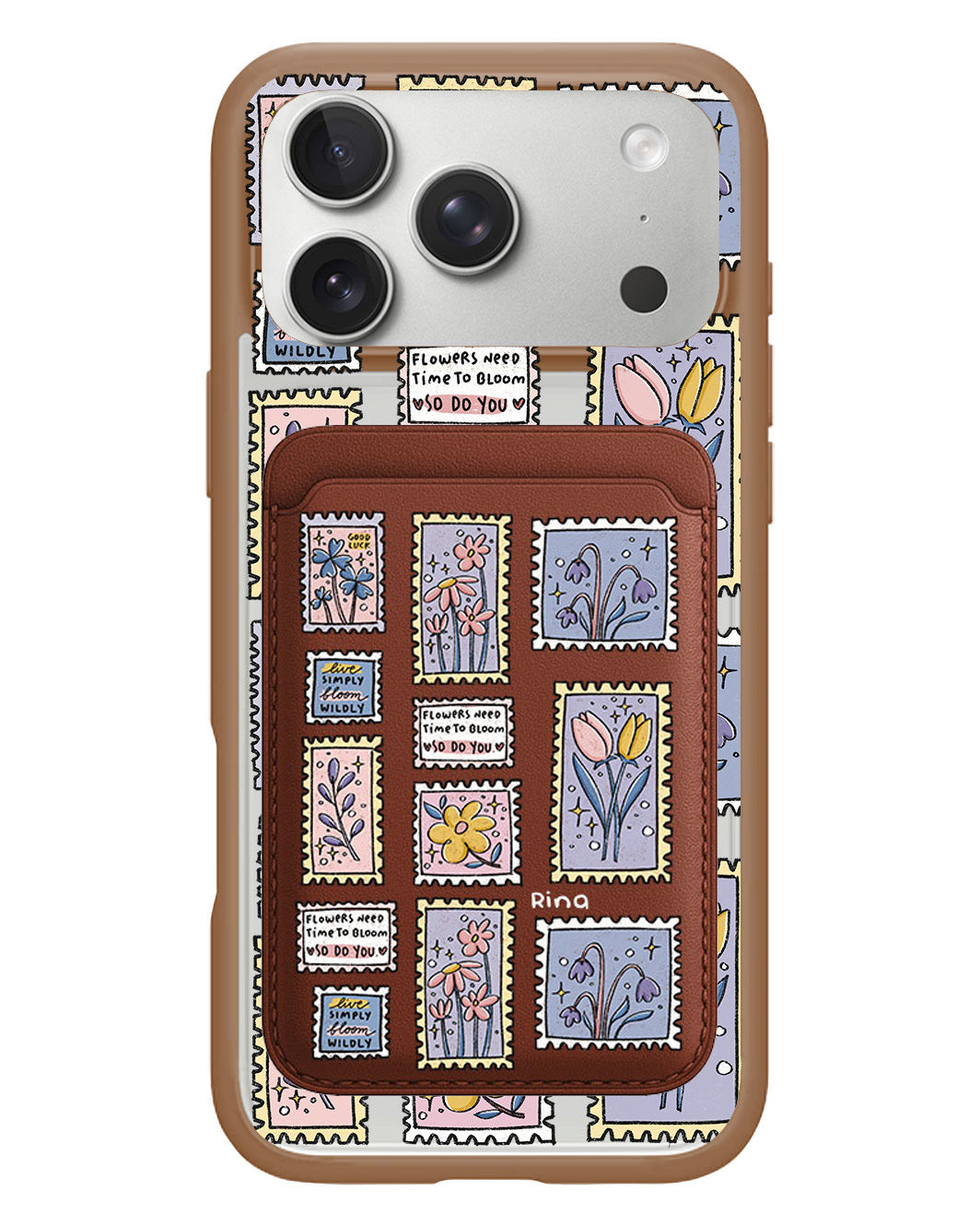 iPhone Magnetic Wallet Case - Time to Bloom