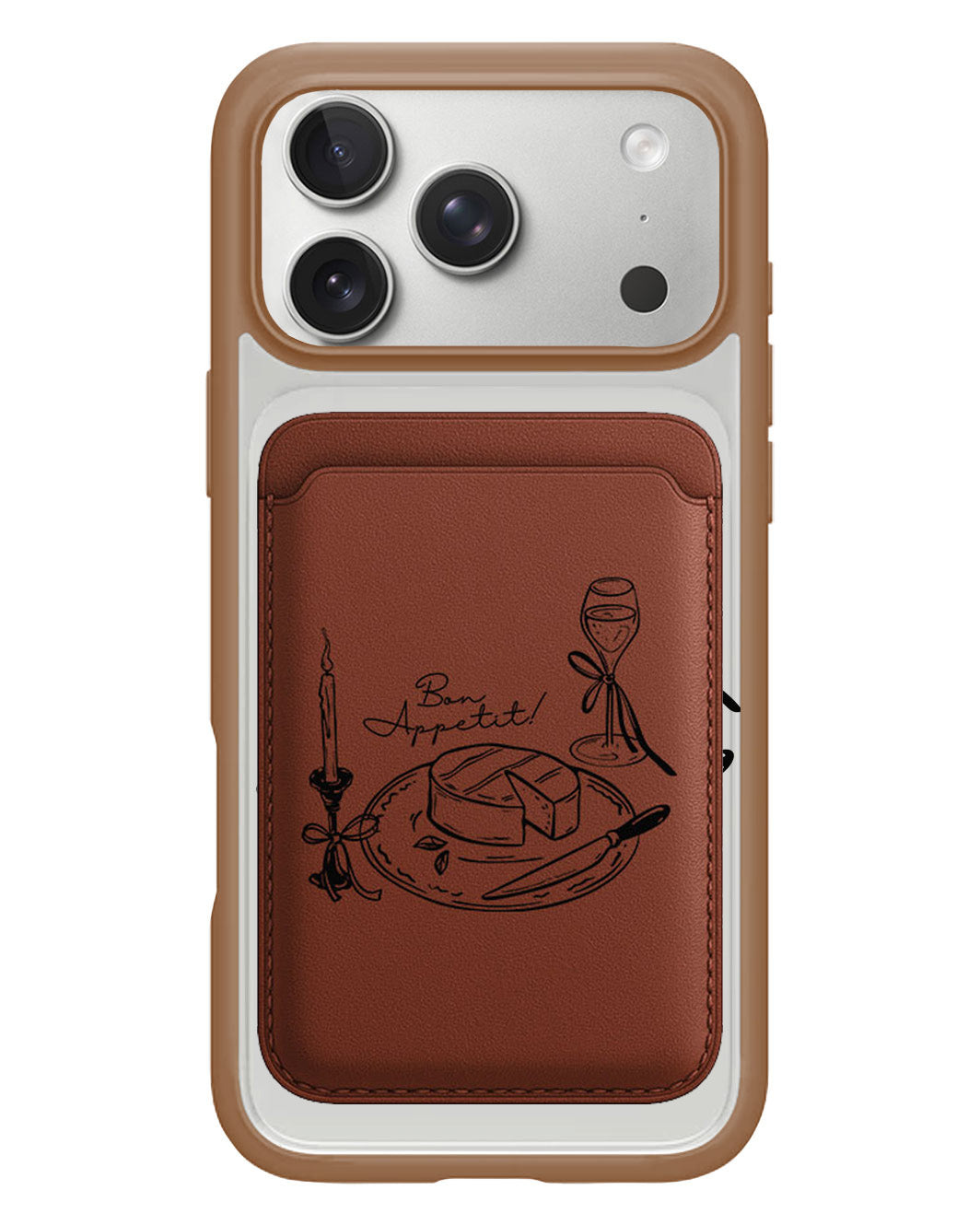 iPhone Magnetic Wallet Case - Bon Appetit