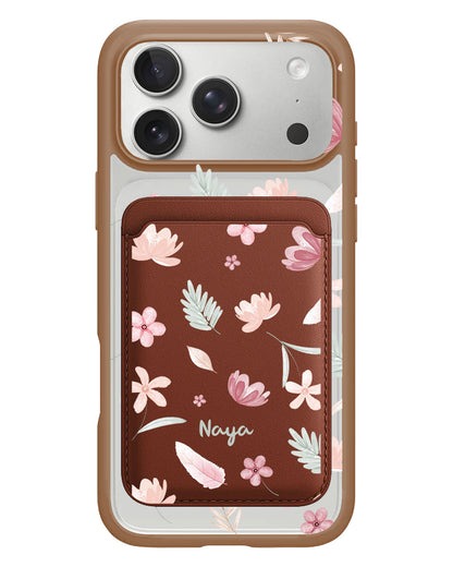 iPhone Magnetic Wallet Case - Wild Flower