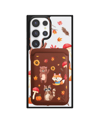 Android Magnetic Wallet Case - Autumn Animals