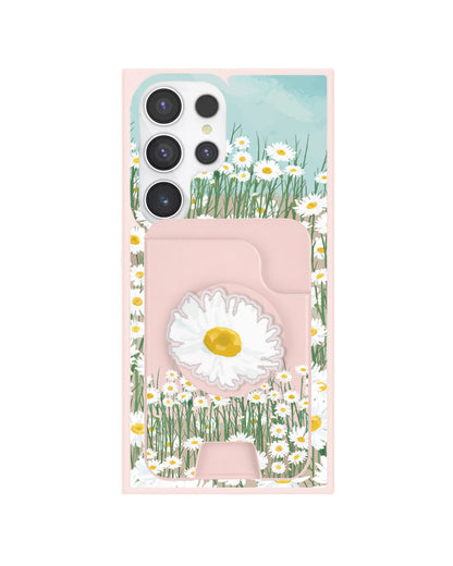 Android Magpop Wallet - Oil Painting Daisy