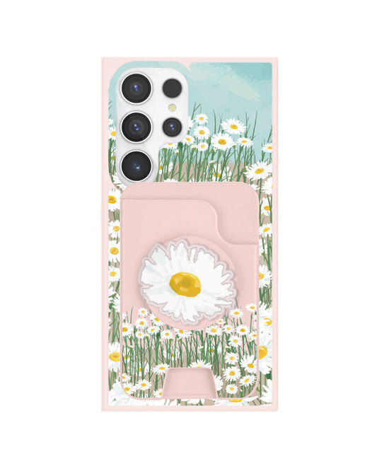 Android Magpop Wallet - Oil Painting Daisy