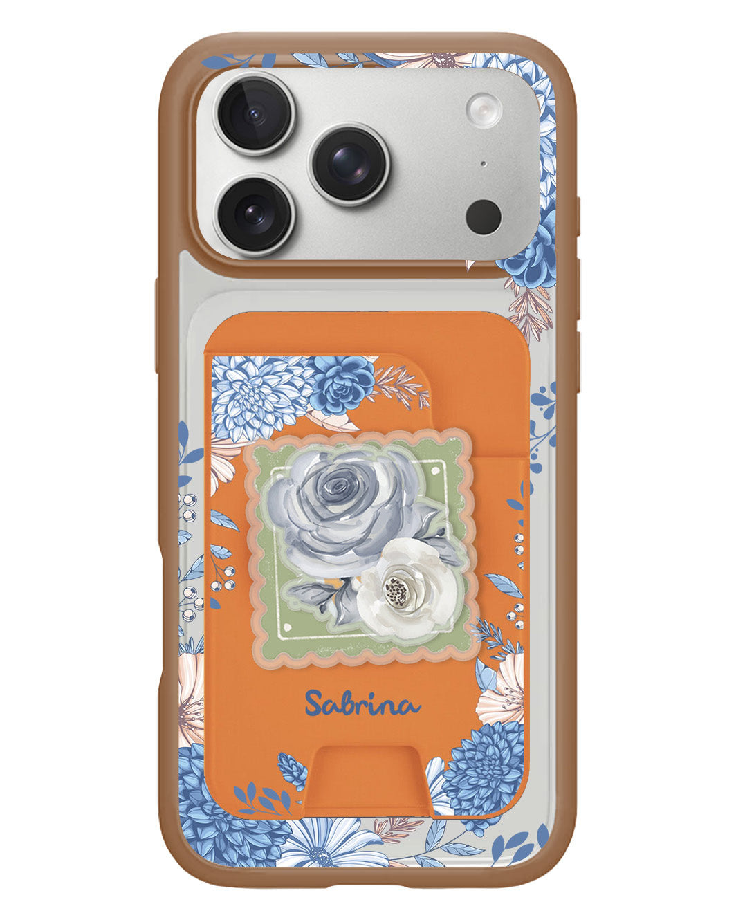 iPhone Magpop Wallet - Blue Florals