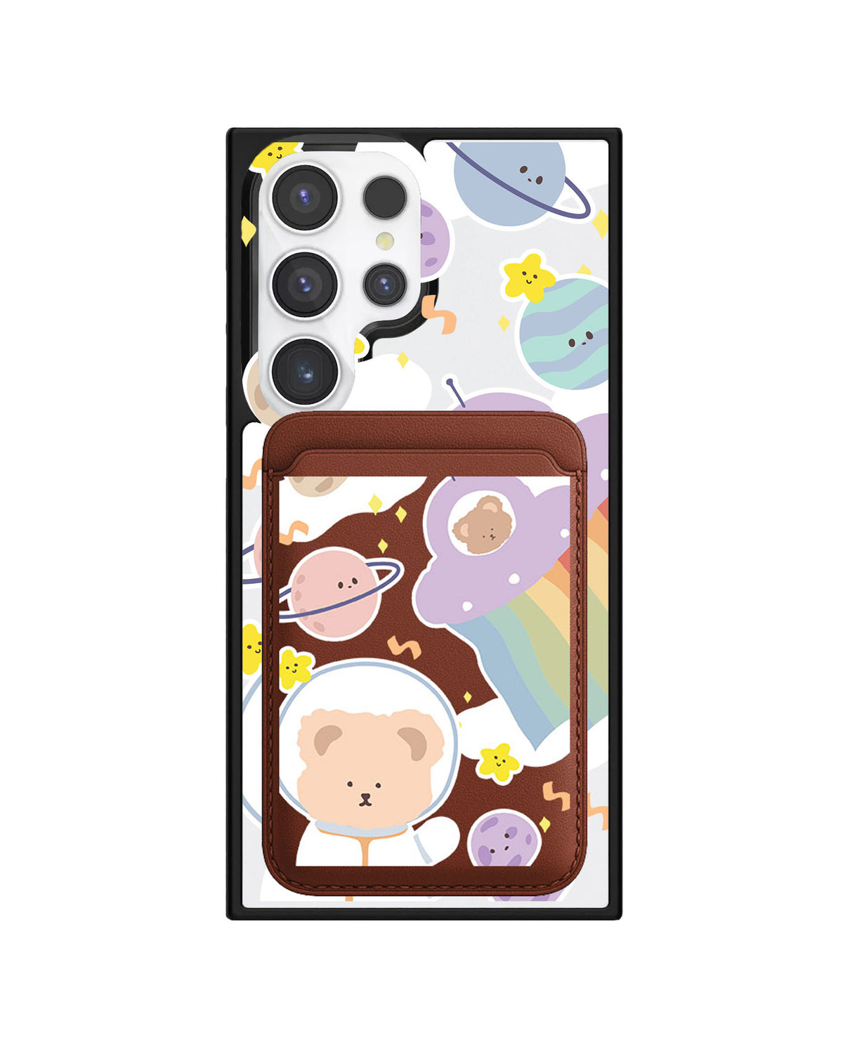 Android Magnetic Wallet Case - Astrobear