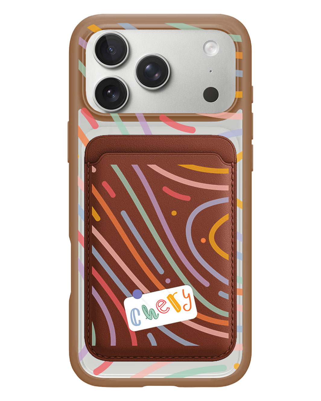 iPhone Magnetic Wallet Case - Doodle Monogram 2.0