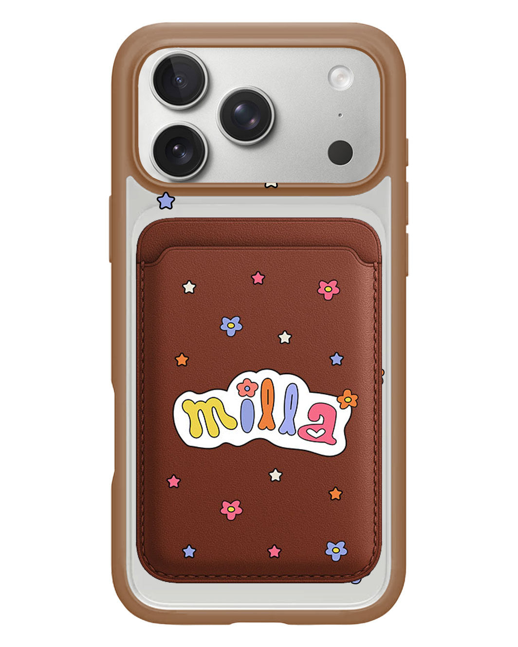 iPhone Magnetic Wallet Case - Adorable Monogram 5.0