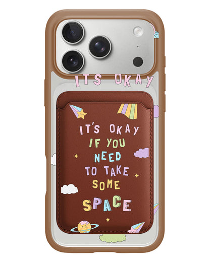 iPhone Magnetic Wallet Case - Space