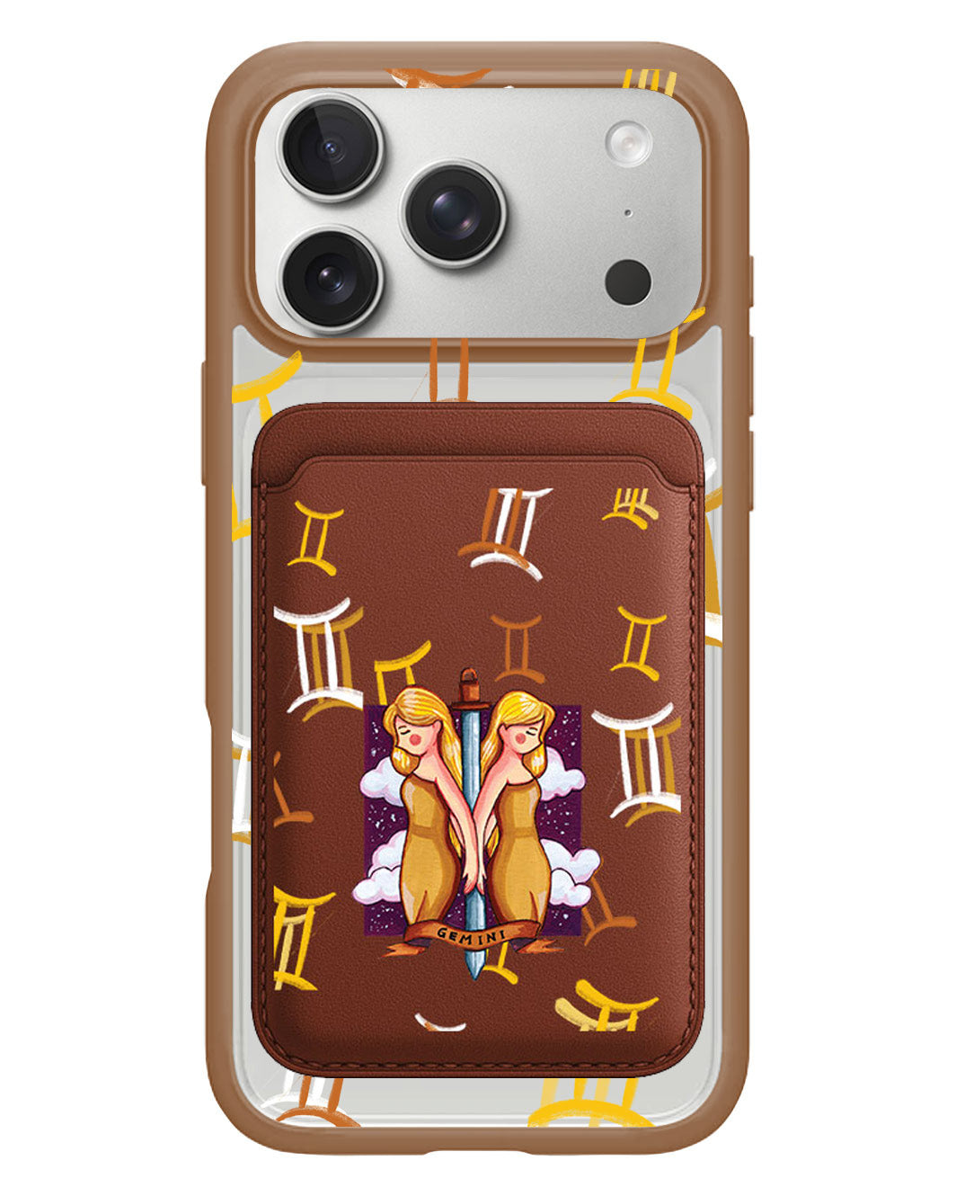 iPhone Magnetic Wallet Case - Gemini