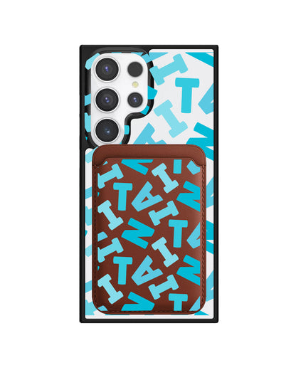 Android Magnetic Wallet Case - Scattered Monogram 5.0