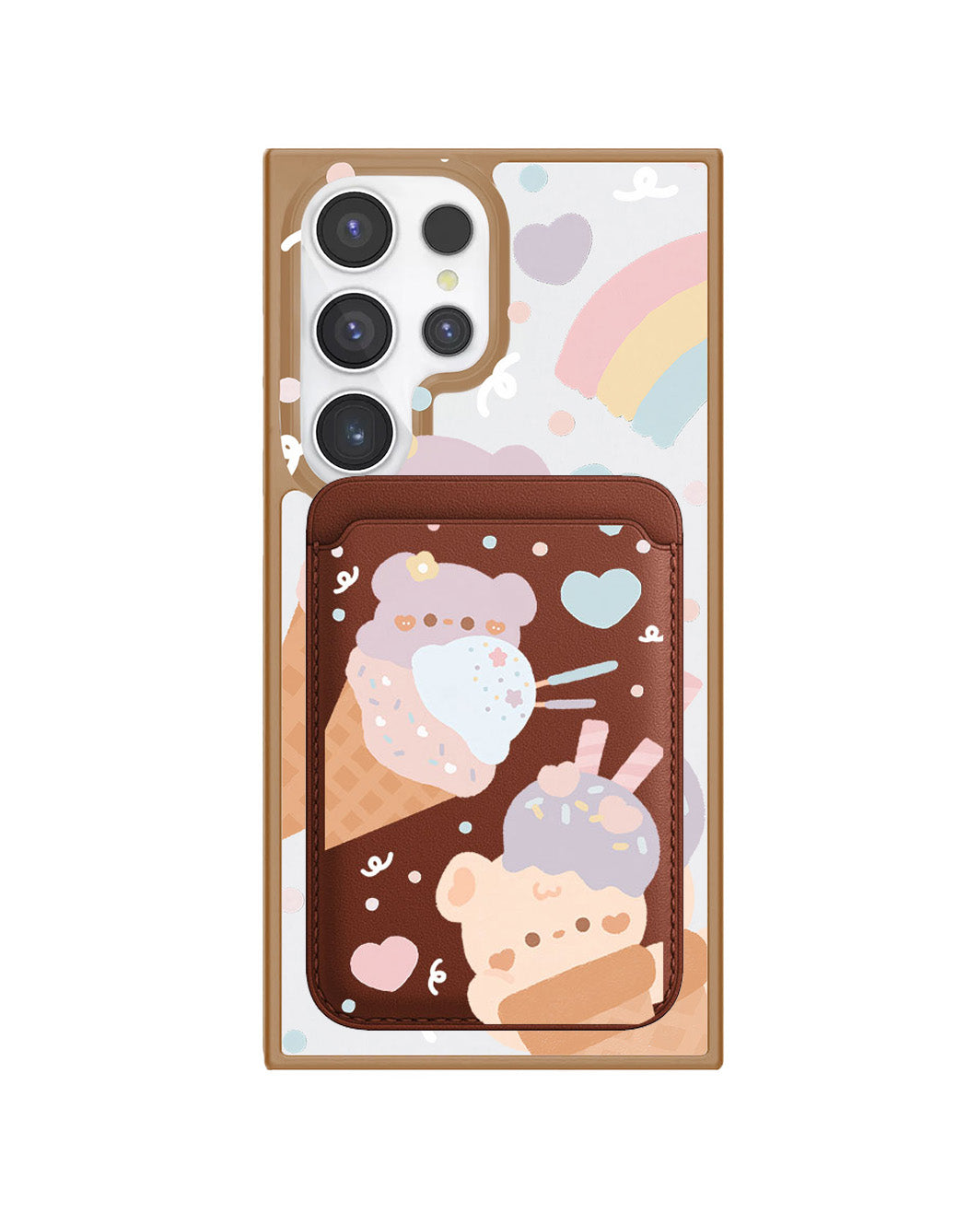 Android Magnetic Wallet Case - Ice Cream for Teddy