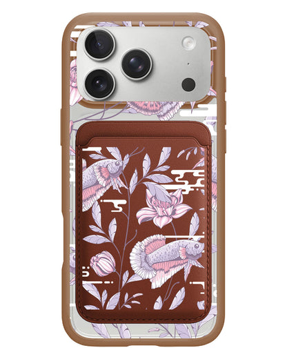 iPhone Magnetic Wallet Case - Fish & Floral 1.0