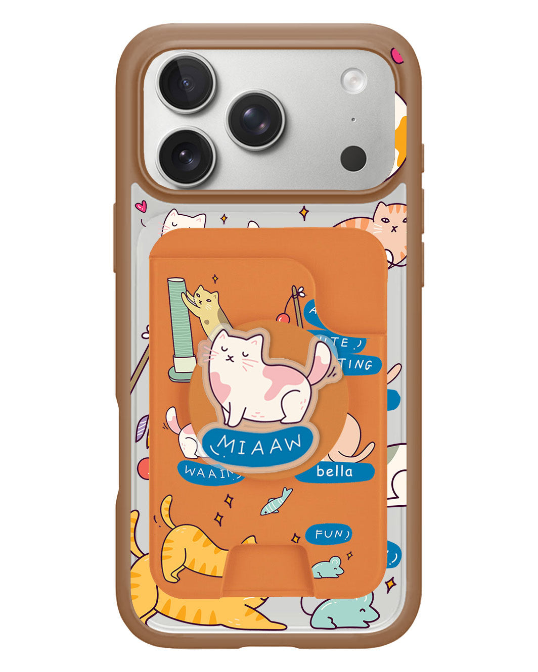 iPhone Magpop Wallet - Playful Cat 2.0