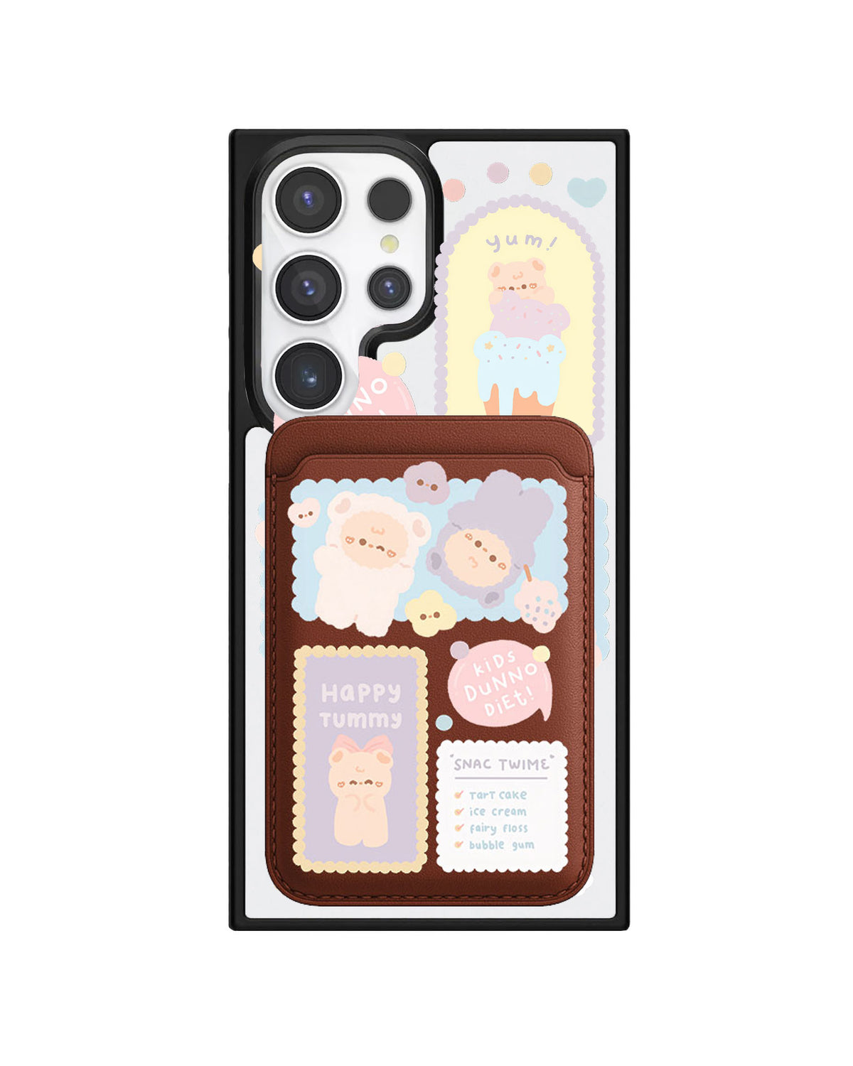Android Magnetic Wallet Case - Sweets Heaven