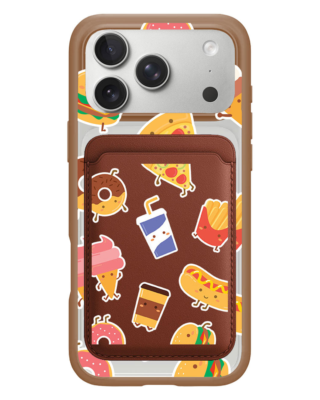 iPhone Magnetic Wallet Case - Fast foodies
