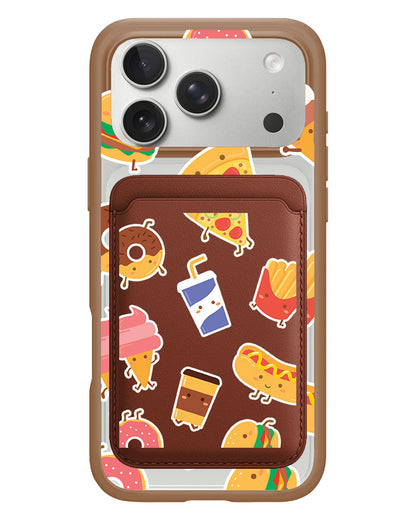 iPhone Magnetic Wallet Case - Fast foodies