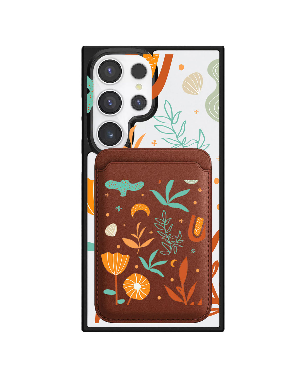 Android Magnetic Wallet Case - Autumn Botanical