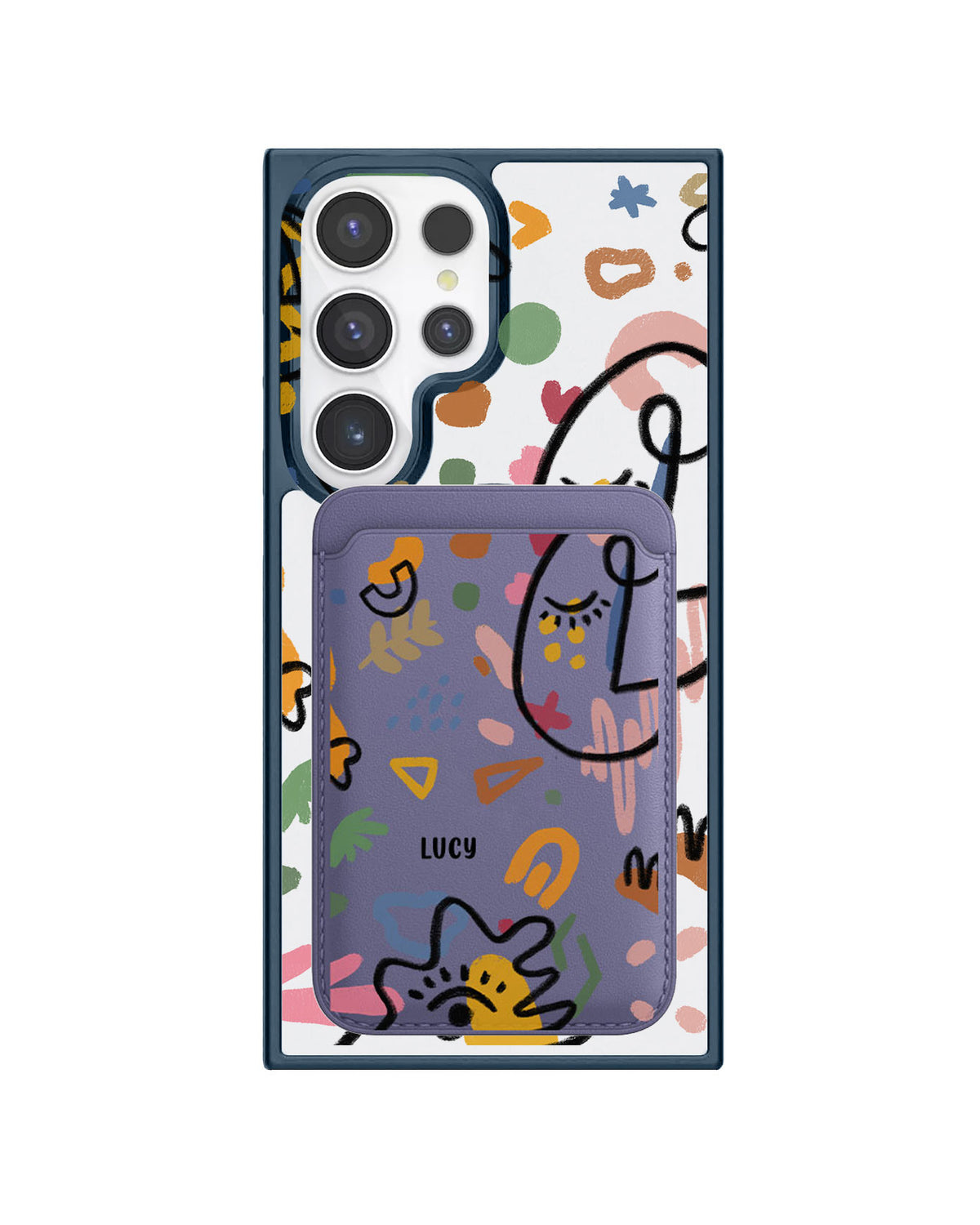 Android Magnetic Wallet Case - Abstract 5.0