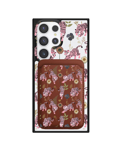 Android Magnetic Wallet Case - Tigre Rosa