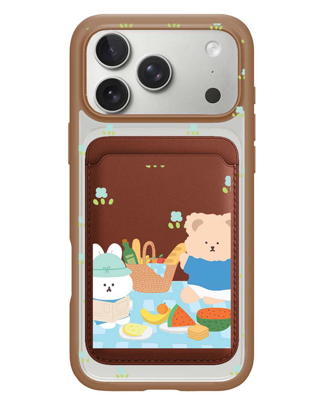 iPhone Magnetic Wallet Case - Picnic Blue
