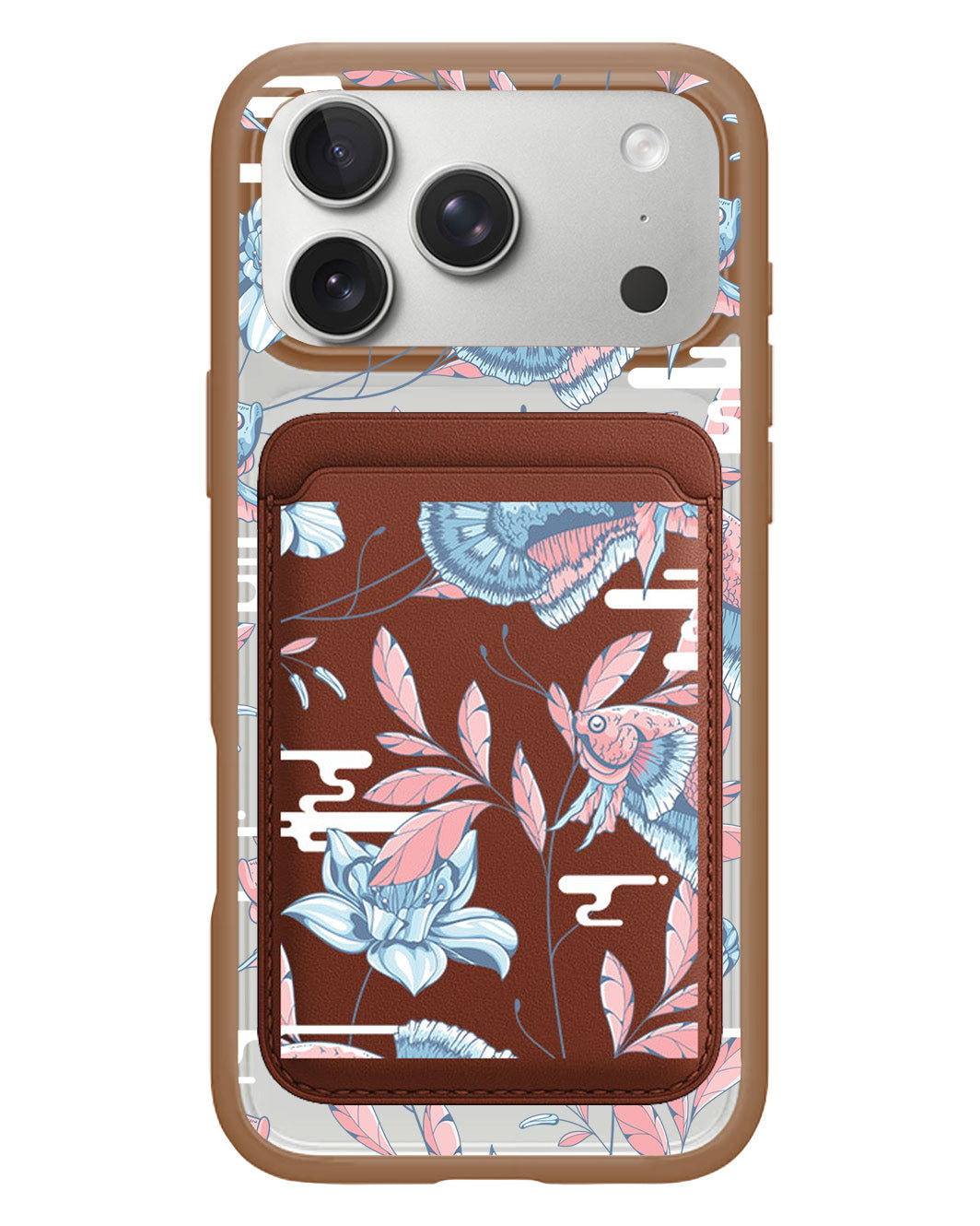 iPhone Magnetic Wallet Case - Fish & Floral 3.0