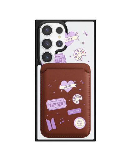 Android Magnetic Wallet Case - BTS Sticker Pack