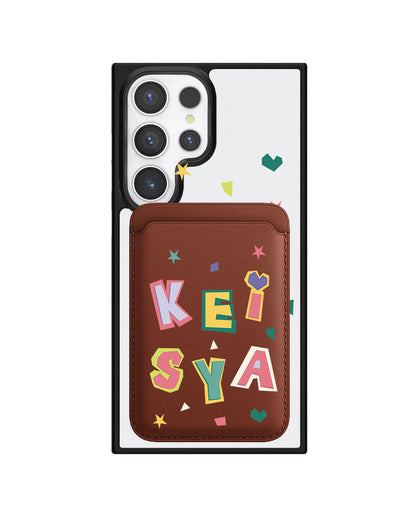 Android Magnetic Wallet Case - Adorable monogram 4.0