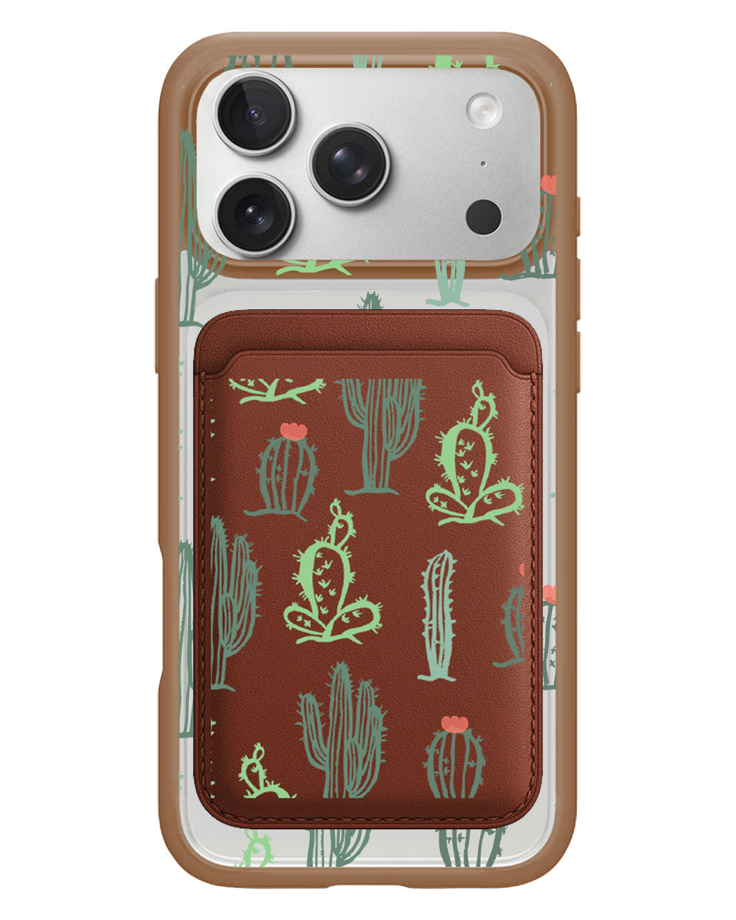 iPhone Magnetic Wallet Case - Cactus