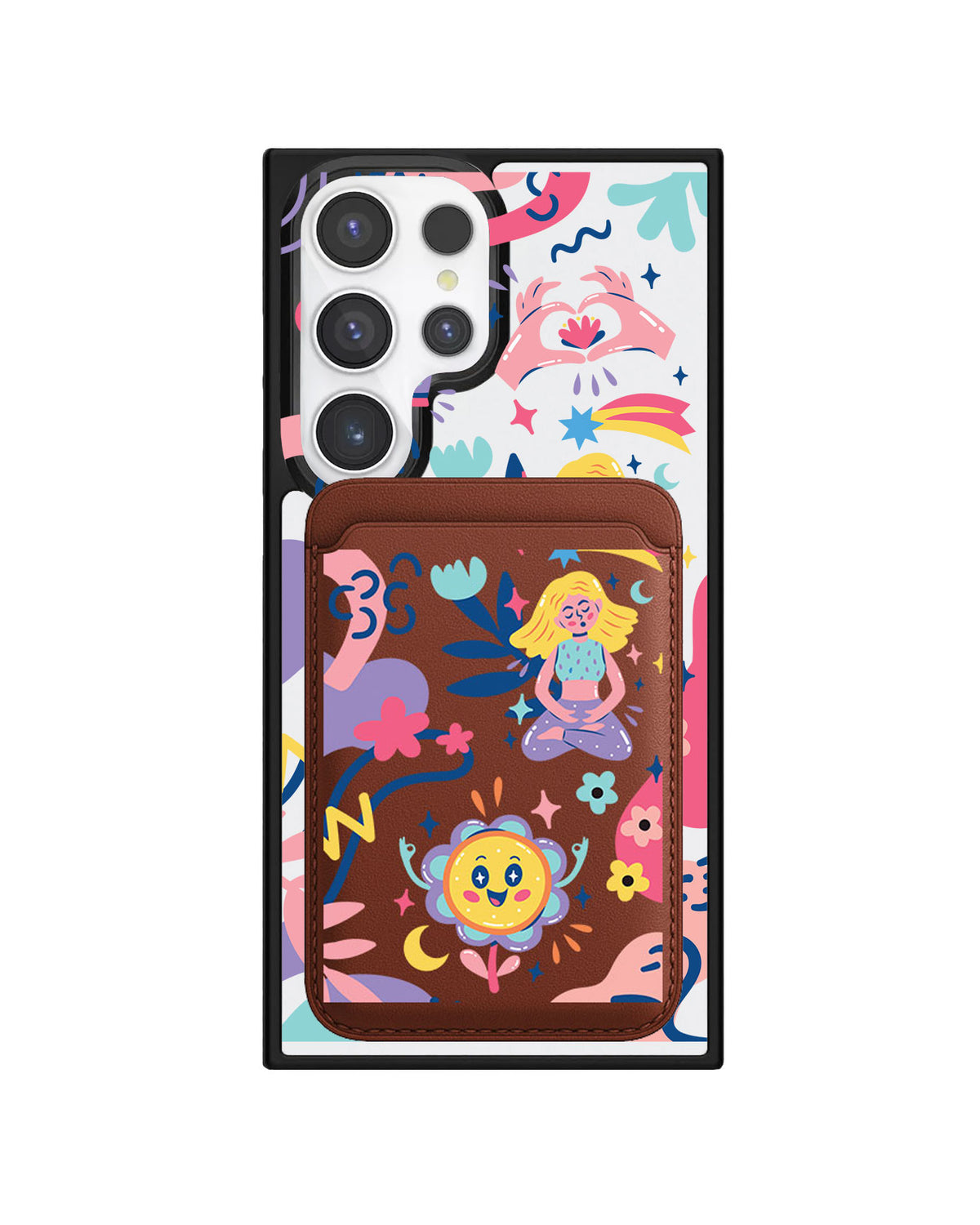 Android Magnetic Wallet Case - Heather