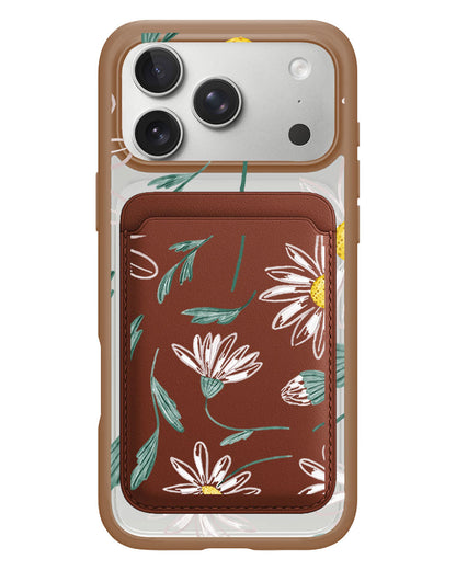 iPhone Magnetic Wallet Case - April Daisy