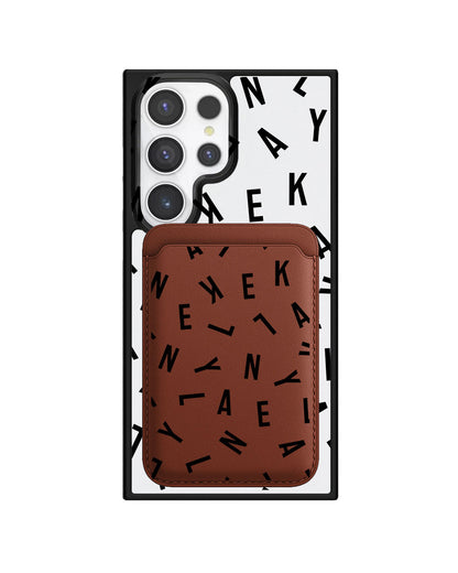 Android Magnetic Wallet Case - Monogram 1.0 Noir