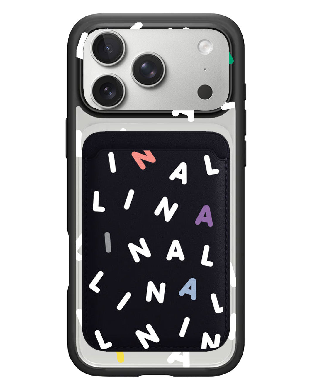 iPhone Magnetic Wallet Case - Monogram 2.0 Putih