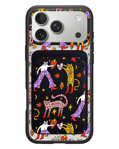 iPhone Magnetic Wallet Case - Meow