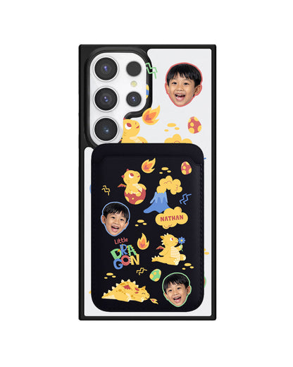 Android Magnetic Wallet Case - Face Grid Little Dragon