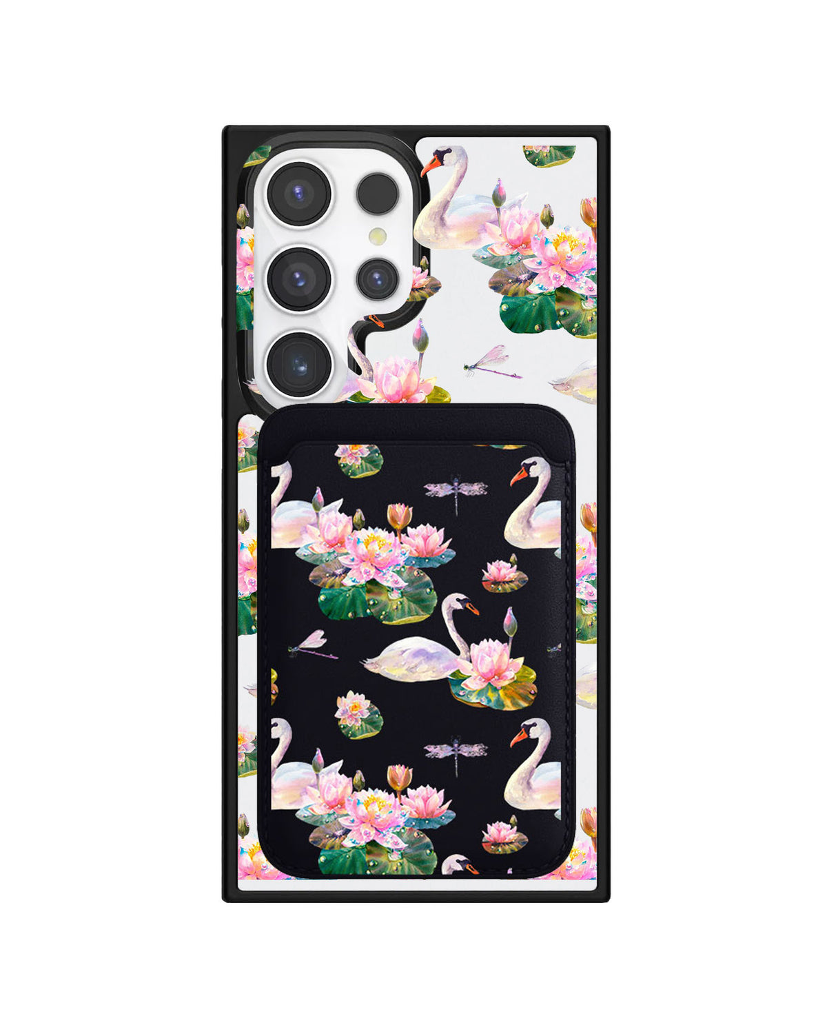 Android Magnetic Wallet Case - Swan