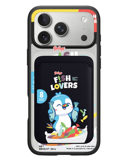iPhone Magnetic Wallet Case - Fish Lovers