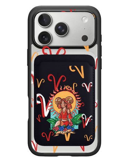 iPhone Magnetic Wallet Case - Aries