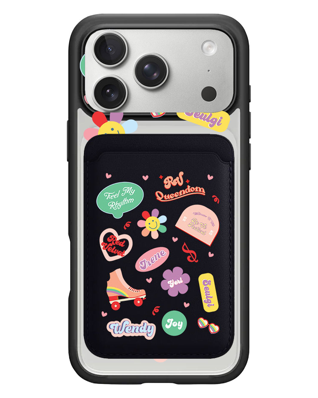 iPhone Magnetic Wallet Case - Red Velvet Sticker Pack