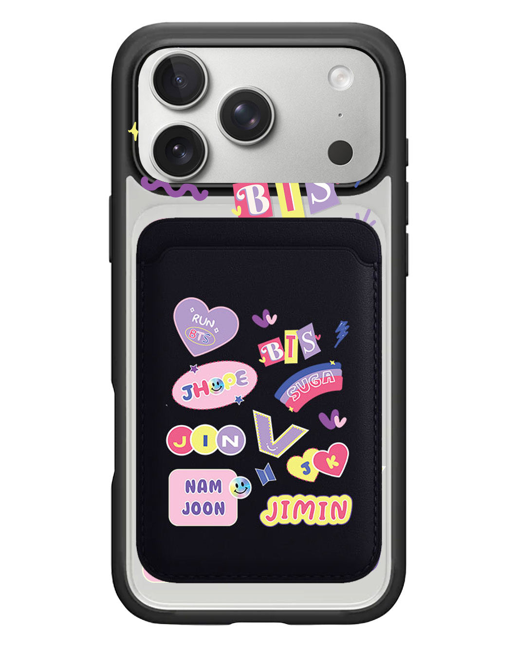 iPhone Magnetic Wallet Case - BTS Members