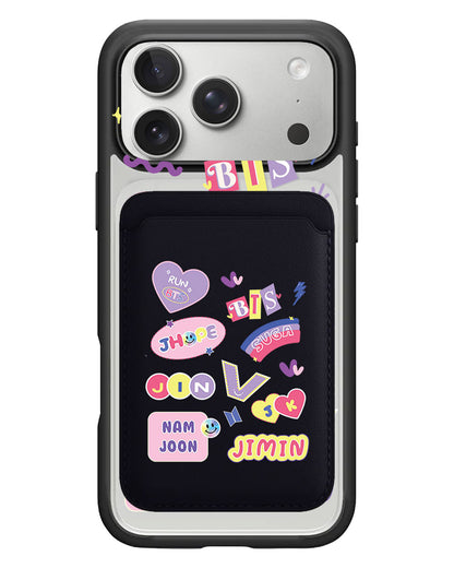 iPhone Magnetic Wallet Case - BTS Members