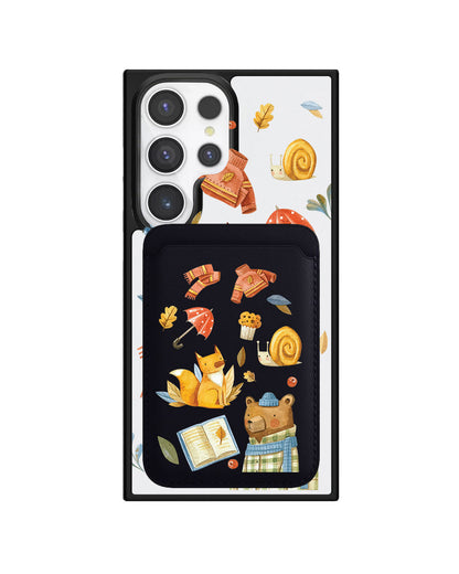Android Magnetic Wallet Case - Bear & Fox