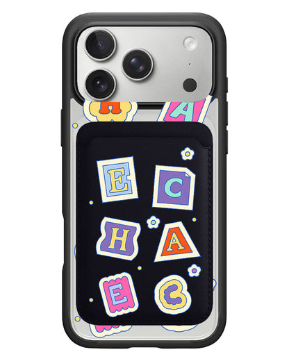 iPhone Magnetic Wallet Case - Adorable Monogram 3.0