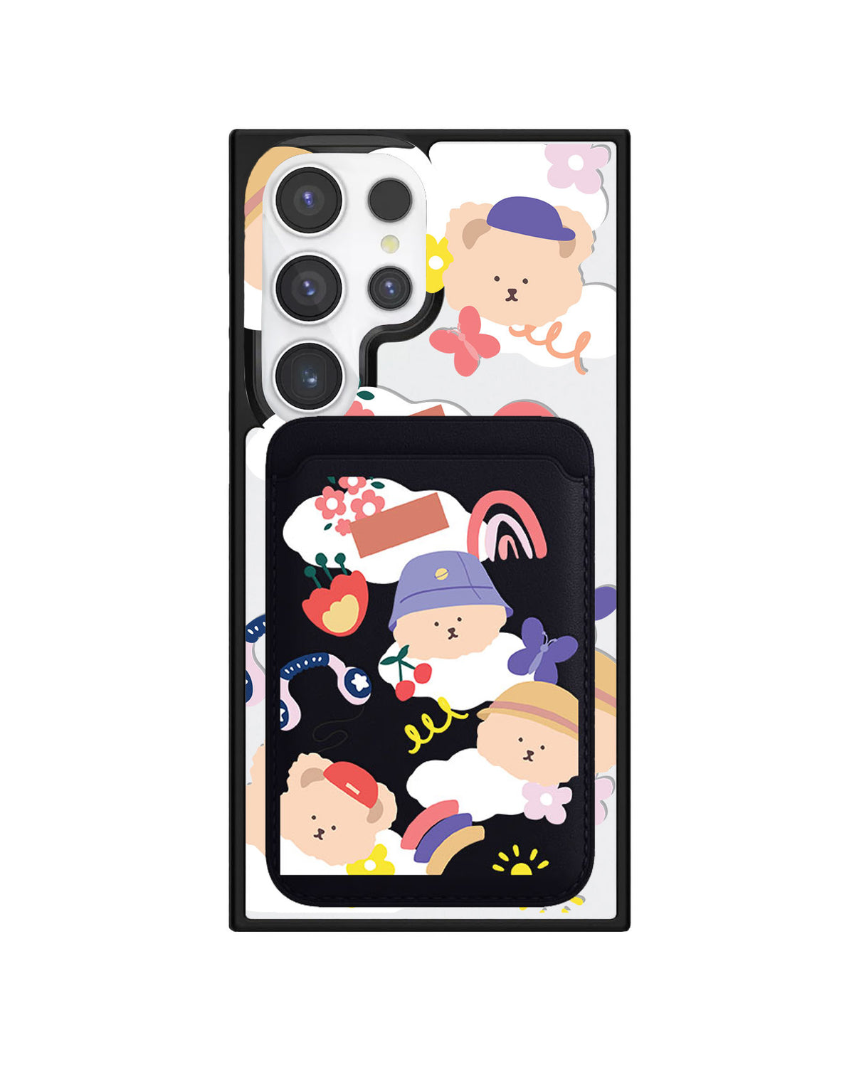 Android Magnetic Wallet Case - Bear In Style