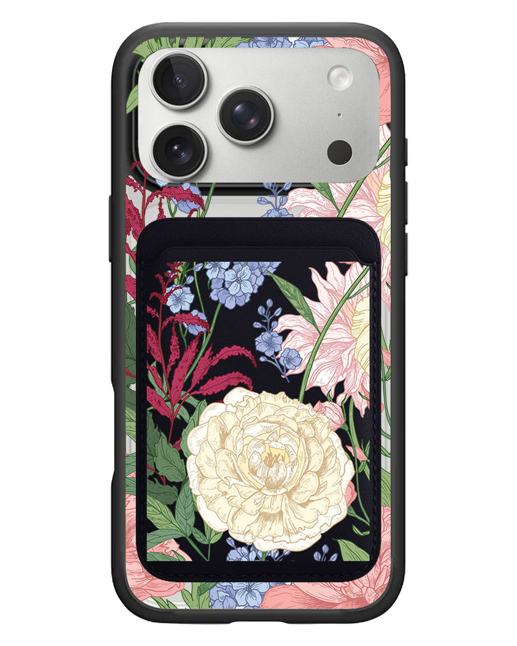 iPhone Magnetic Wallet Case - July Delphinium