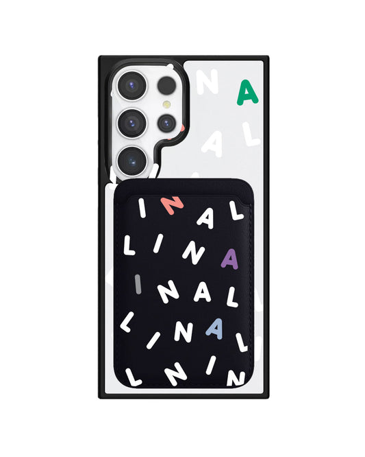 Android Magnetic Wallet Case - Monogram 2.0 Putih